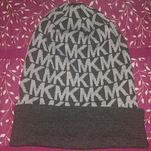 Grey Michael Kors Beanie Scully Hat